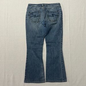 Y2K Silver Jeans Flared Bootcut Fit Aiko Fit Size 28